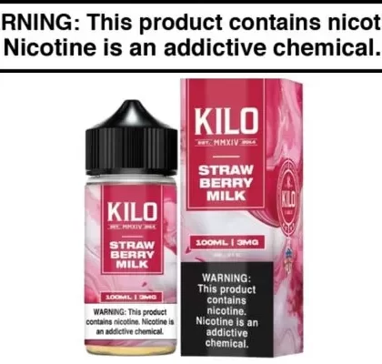 Strawberry Milk by KILO E Juice 100ML - Vape Product, Vape Product