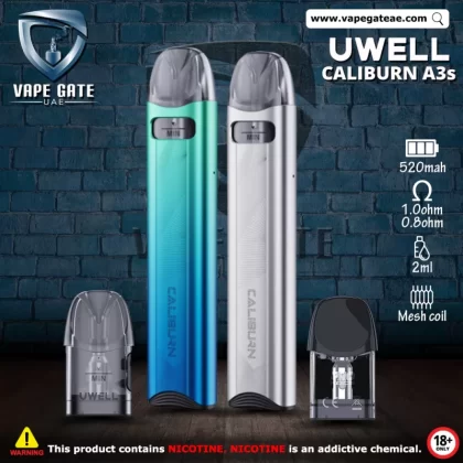 UWELL CALIBURN A3S 16W POD SYSTEM - Black Midnight
