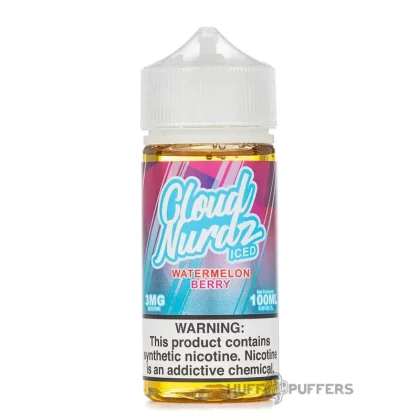 Cloud Nurdz – Iced Watermelon Berry 100mL - Nicotine Strength#0mg>3mg>6mg