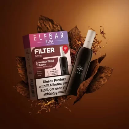 Elf Bar ELFA Filter Series – American Blend Tobacco – Prefilled Liquid Pod – (2er Pack)