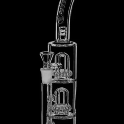 Pulsar “Abe Lincoln” Double Domed Showerhead Perc Bong