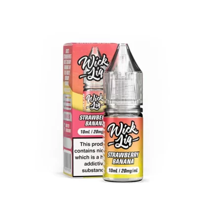 Wick Liq Bar Juice Strawberry Banana 10ml Nic Salts E-Liquid - Vapestore Co