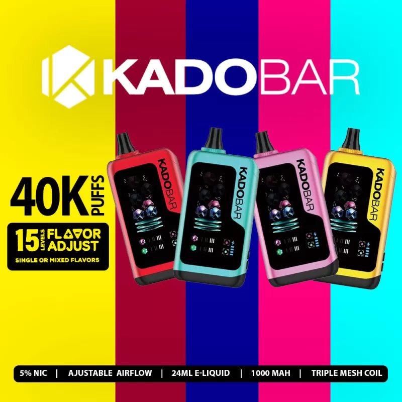 KADOBAR Flavor Adjust 40K Puff Disposable Device - 40000 Puffs - Mentoos Mint & Lemonade