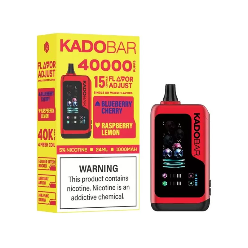 KADOBAR Flavor Adjust 40K Puff Disposable Device - 40000 Puffs - Mentoos Mint & Lemonade - Image 2