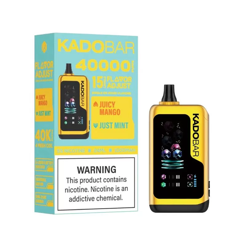 KADOBAR Flavor Adjust 40K Puff Disposable Device - 40000 Puffs - Mentoos Mint & Lemonade - Image 3