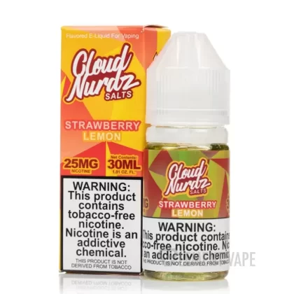 Strawberry Lemon – Cloud Nurdz Salts – 30mL