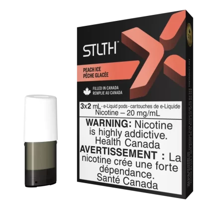 STLTH X Pod Pack - Peach Ice - 20 mg/mL (promo)(wholeseller) - Excise ON, 20 mg/mL - ON (AACC94)