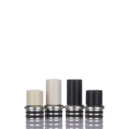 VaporDNA Straight Pipe Twins 510 Drip Tip - Black Delrin