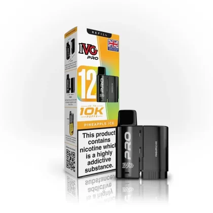 IVG Pro Zero Nicotine Pineapple Ice Refill - Nicotine Strength#0mg (D70468)