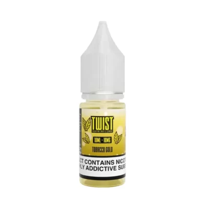 Twist Tobacco Gold Saltnic Vape Juice - 10 Pack - Strength 10mg
