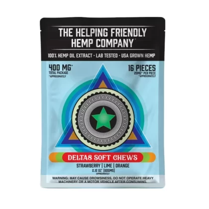 The Helping Friendly Delta 8 Soft Chews – 400mg