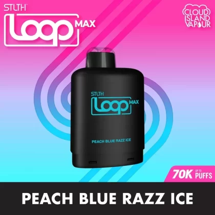 STLTH LOOP MAX 70K Pod Pack – Peach Blue Razz Ice