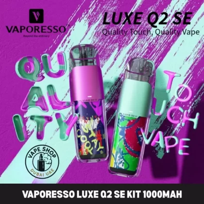 VAPORESSO Luxe Q2 SE Kit 1000mAh Pod System in Dubai, UAE - Abstract Green, Digital Blue