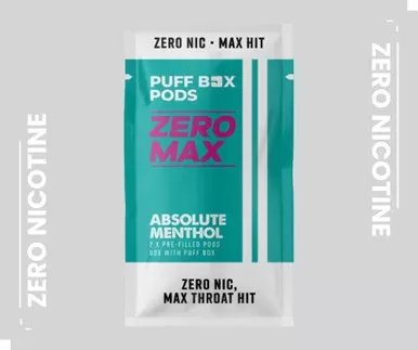 ZERO MAX Refill 0mg – Twin Pack – Absolute Menthol