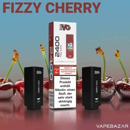 IVG 2400 – 4 Pod System – Prefilled Pods (2 Stk.) – Fizzy Cherry