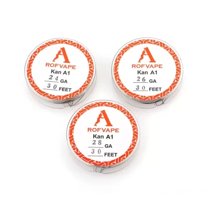 Rofvape Kanthal A1 Wire 24-26-28GA(0.5mm-0.4mm-0.32mm) Diameter (30 Feet)