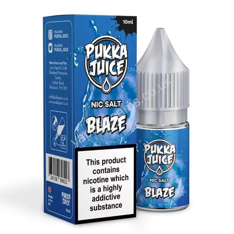 Blaze by Pukka Juice Nic Salt E-Liquid - Vapestreams Co