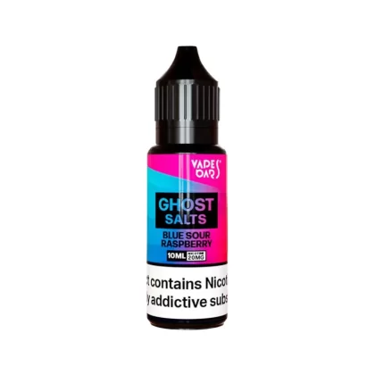 Vapes Bars Ghost Salts Blue Sour Raspberry Nic Salt - 10 Pack