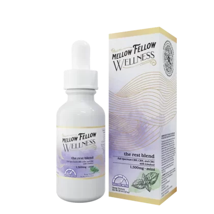 Mellow Fellow Rest Blend CBD Tincture – 1500mg – Mint - Vape Store