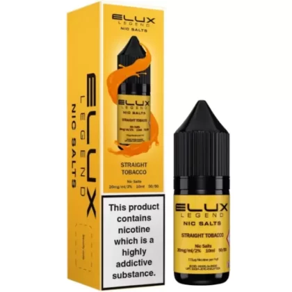 Straight Tobacco Nic Salt E-Liquid Legend Series by ELUX (10ml) - 20mg