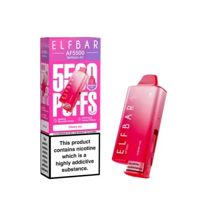 Elf Bar AF5500 Prefilled Kit Cherry Ice - Strength#20mg (C387F9)