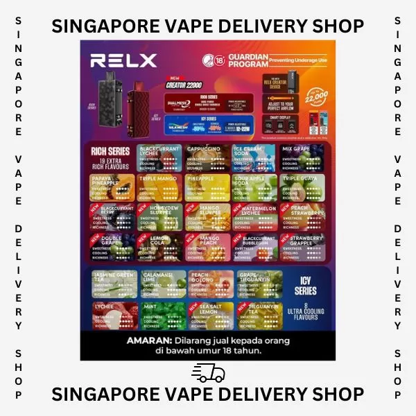 Relx Creator 22000 Puffs - Starter Kit (Device + Cartridge) / Mango Peach - Image 3