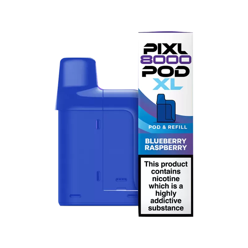 Blueberry Raspberry Pixl 8000 Refill Pack - Ecigwizard