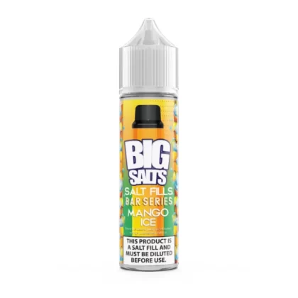 Big Salts Mango Ice – 60ml Salt Fills E Liquid - 5mg Nic Strength Including 3 x Blue Salt Shots, 10mg Nic Strength Including 3 x Pink Salt Shots