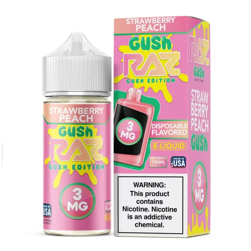 RAZ - Strawberry Peach Gush - 100ML E-Liquid - 3MG