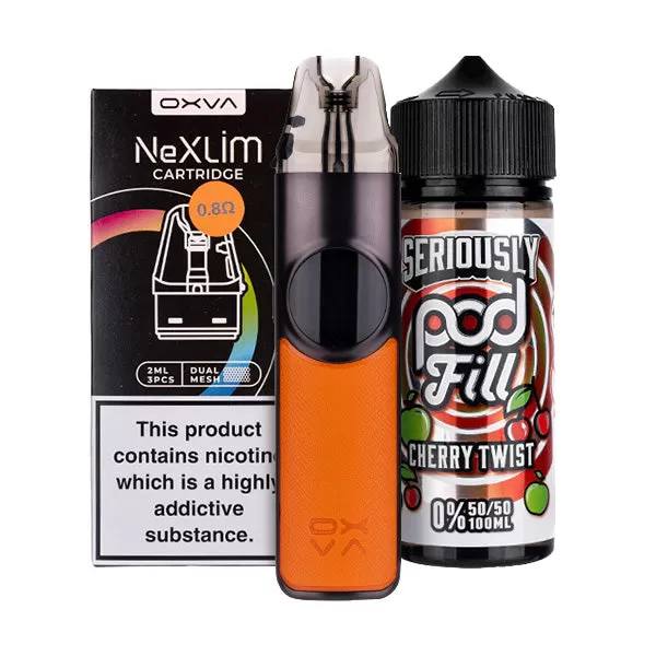 OXVA NeXlim Nicotine Free Bundle - Glory Red / 0.6ohm - Image 3