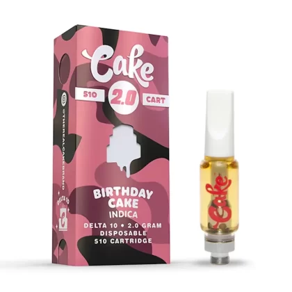Cake Delta 10 Birthday Cake Cartridge – 2000mg - Option#Cartidge + E420 Battery (35% off)>Single Cart