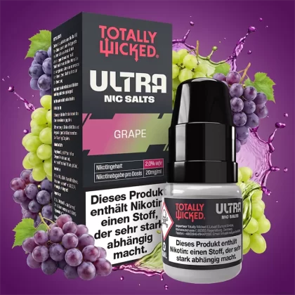 Totally Wicked ULTRA – Grape 8ml 20mg/ml - Totally Wicked / Traube / 20mg/ml / Propylenglykol / pflanzliches Glycerin / Nikotinsalz / Aromen / 50% VG / 50% PG / 8 ml