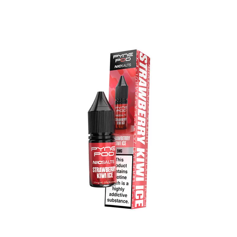 Pyne Pod Strawberry Kiwi Ice Nic Salts 10ml E-Liquid - 10mg