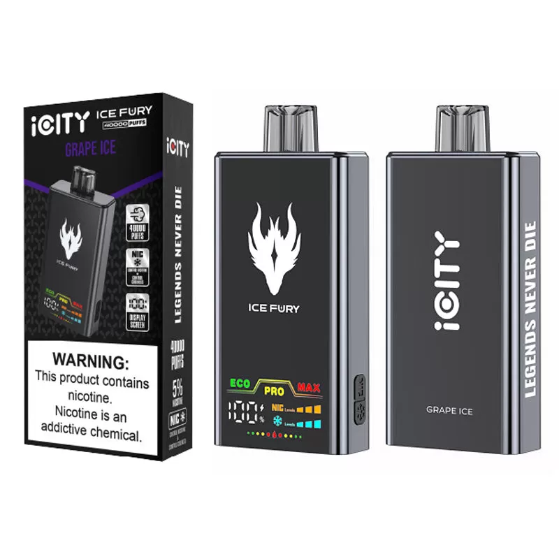 iCity ICE FURY 40K Disposable Kit 900mAh 26ml (40000 Puffs) - Strawberry Watermelon / 50mg / 1pc / CN-SZ Warehouse