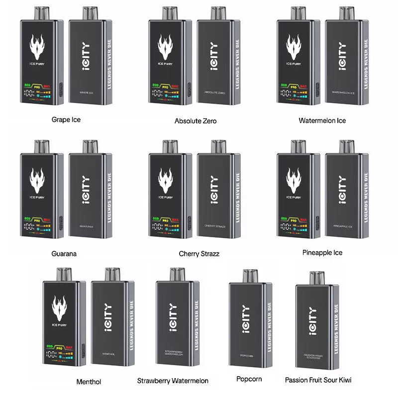 iCity ICE FURY 40K Disposable Kit 900mAh 26ml (40000 Puffs) - Strawberry Watermelon / 50mg / 1pc / CN-SZ Warehouse - Image 2