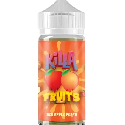 Killa Fruits Red Apple Peach 120ml E Liquid - 0mg