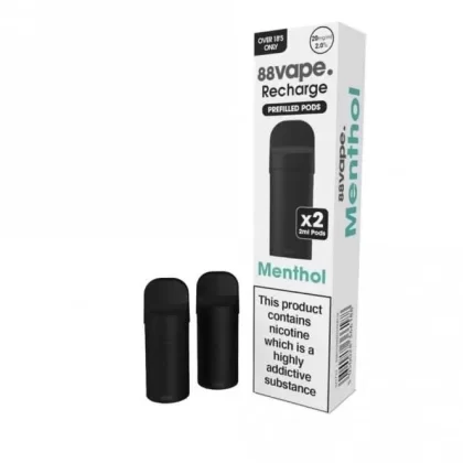Menthol Prefilled Pods Recharge Series by 88vape (2 x 2ml) - Vape Product