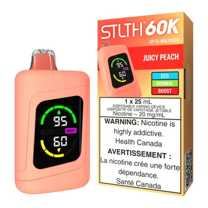 STLTH 60K Disposable Vape Device - Juicy Peach - 20mg/ml