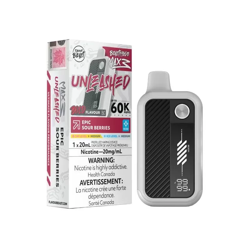 Flavour Beast – Beast Mode Max 3 60k Epic Sour Berries Iced