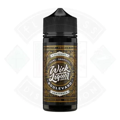 Wick Liquor Boulevard Shattered 0mg 100ml Shortfill E-liquid - Eliquidsupply