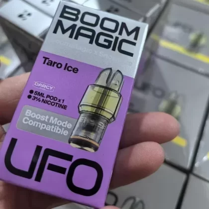 Original BOOM MAGIC UFO X 5ml Vape Pod by Snowplus Compatible with RELX 4/5/6 Devices | 5% Nicotine | 25+ Flavors | 1 Pod per Box | Free Worldwide Shipping