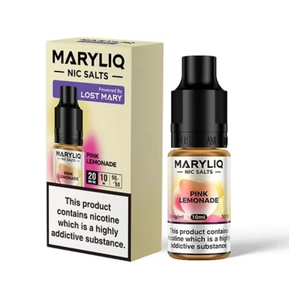 Pink Lemonade Nic Salt E-Liquid by Lost Mary Maryliq (10ml) - 10mg