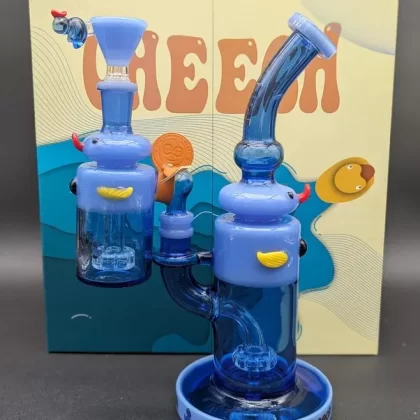 Cheech Glass Duck Bong and Ash Catcher Set