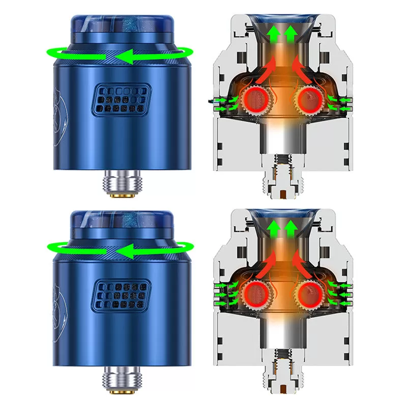 Hellvape Drop Dead 2 RDA Atomizer Tank - Gold - Image 3