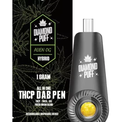Diamond Puff 1g THCP Live Rosin Dab Pen – Alien OG