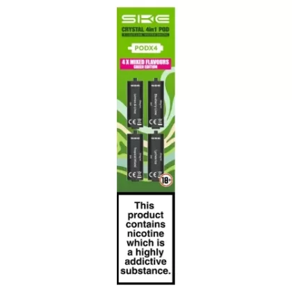 SKE Crystal 4 in 1 Prefilled Pods – Green Edition