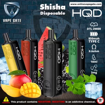 HQD Shisha Disposable Vape (20,000 PUFFS)
