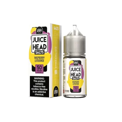 Juice Head – Raspberry Lemonade – Salt Nic – 30mL - Redstarvapor