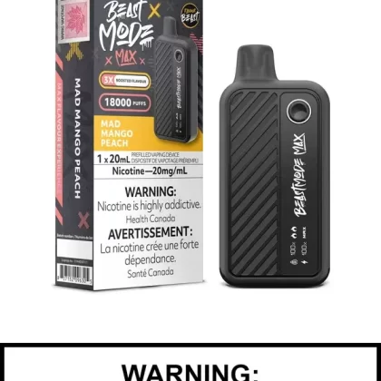 Mad Mango Peach Flavour Beast Beast Mode Max Disposable Vape