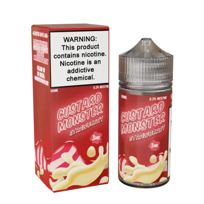 Custard Monster – Strawberry – 100ML E-Liquid